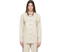 Off-White Berny Faux-Leather Shirt