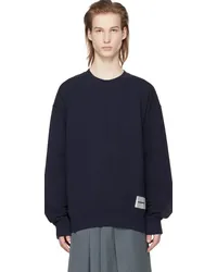 Jil Sander Navy Crewneck Sweatshirt Midnight