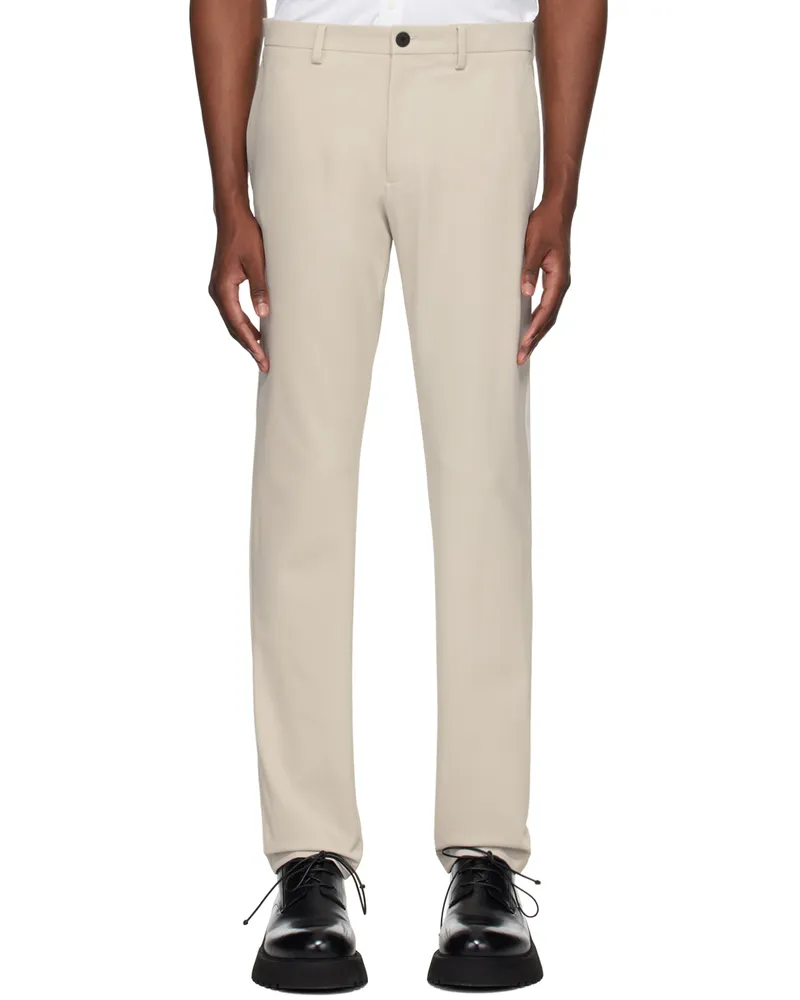 Theory Gray Zaine Trousers Putty