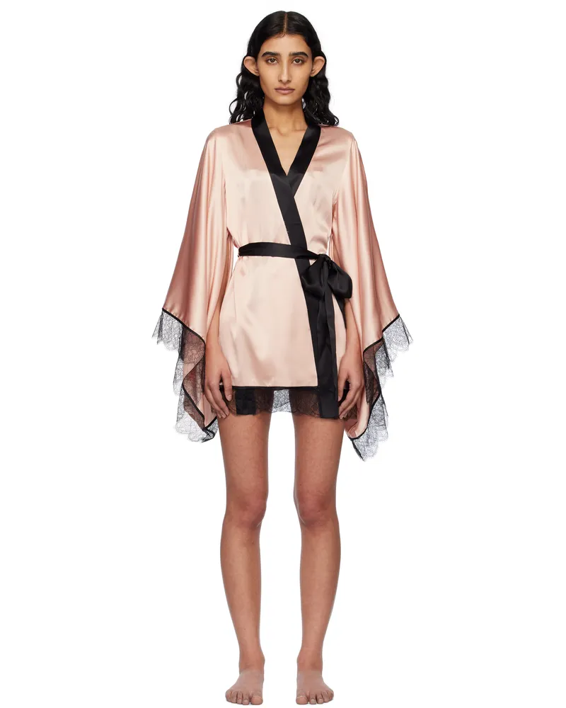 Agent Provocateur Pink & Black Sammi Robe 692001