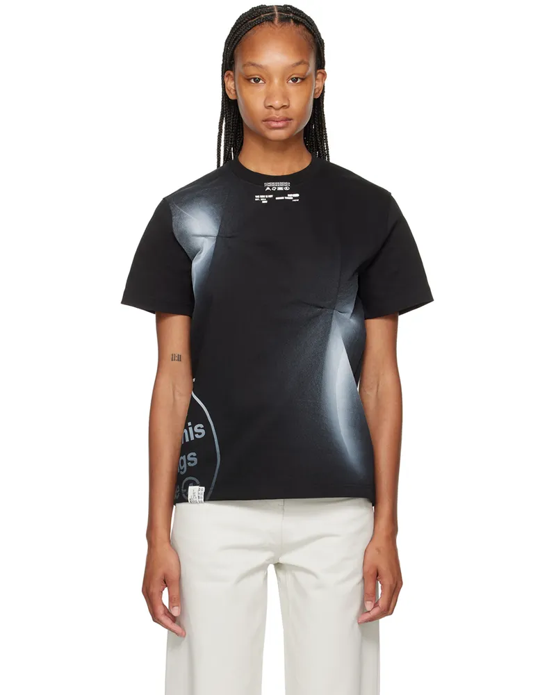 Adererror Black Nowia T-Shirt Noir