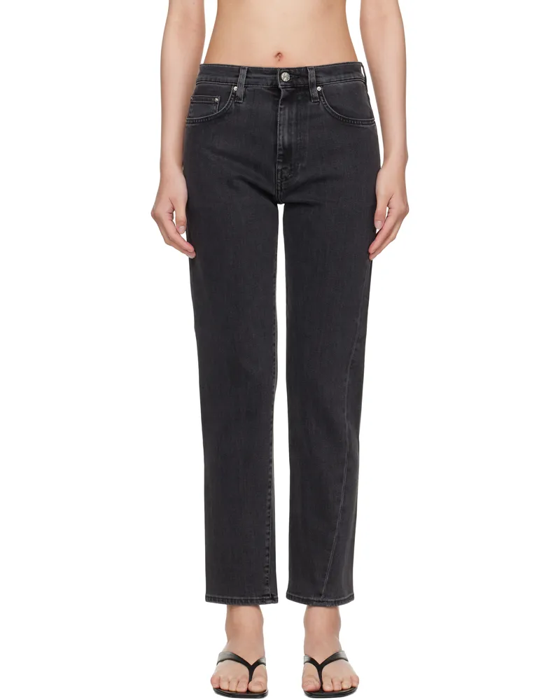 Totême Gray Twisted Seam Jeans Grey