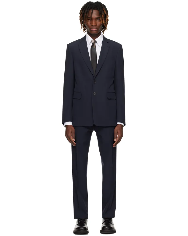 Dries van Noten Navy Slim Fit Suit Navy
