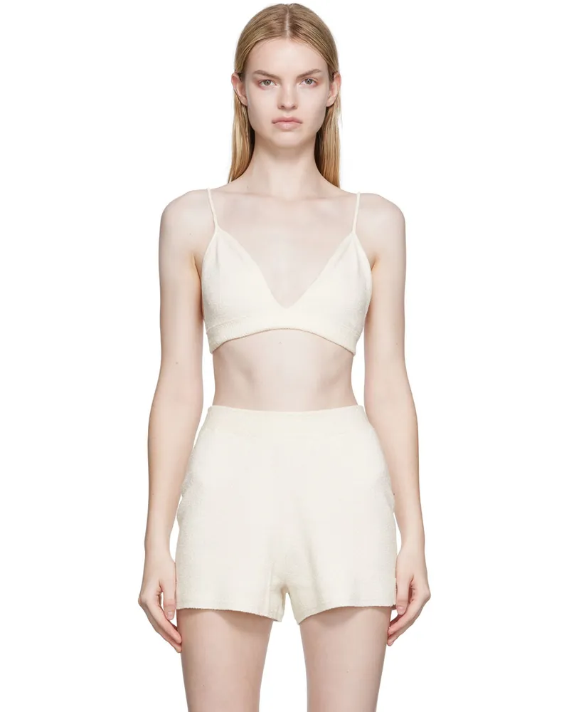 Joseph Off-White Towelling Bra 0045