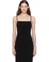 Matteau Black Square Tank Top Black