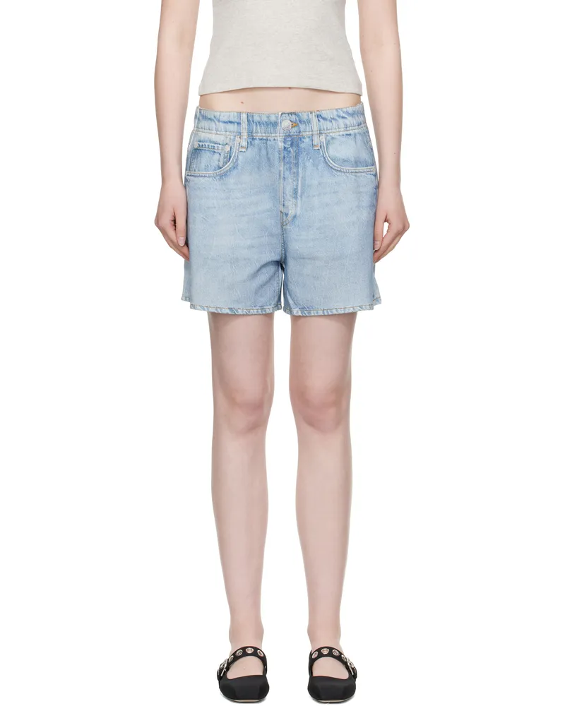 Rag & Bone Blue Miramar Terry Walking Shorts Kacy