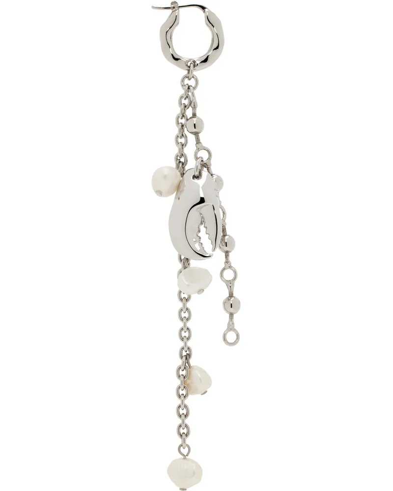Acne Studios Silver Claw Charm Single Earring Aae