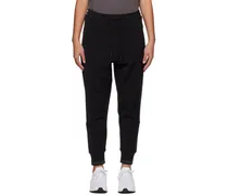 Black Relaxed-Fit Lounge Pants