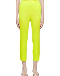 Issey Miyake Green New Colorful Basics 3 Trousers Yellow