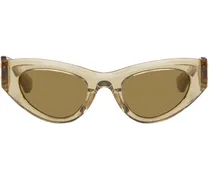 Brown Angle Cat-Eye Sunglasses