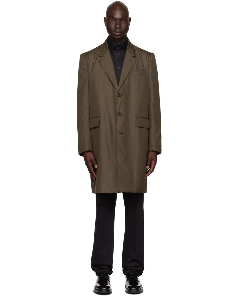 Dunhill Gray Button Coat Clay