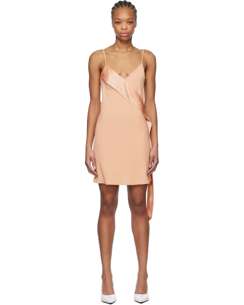Blumarine Pink Satin Band Minidress N0145