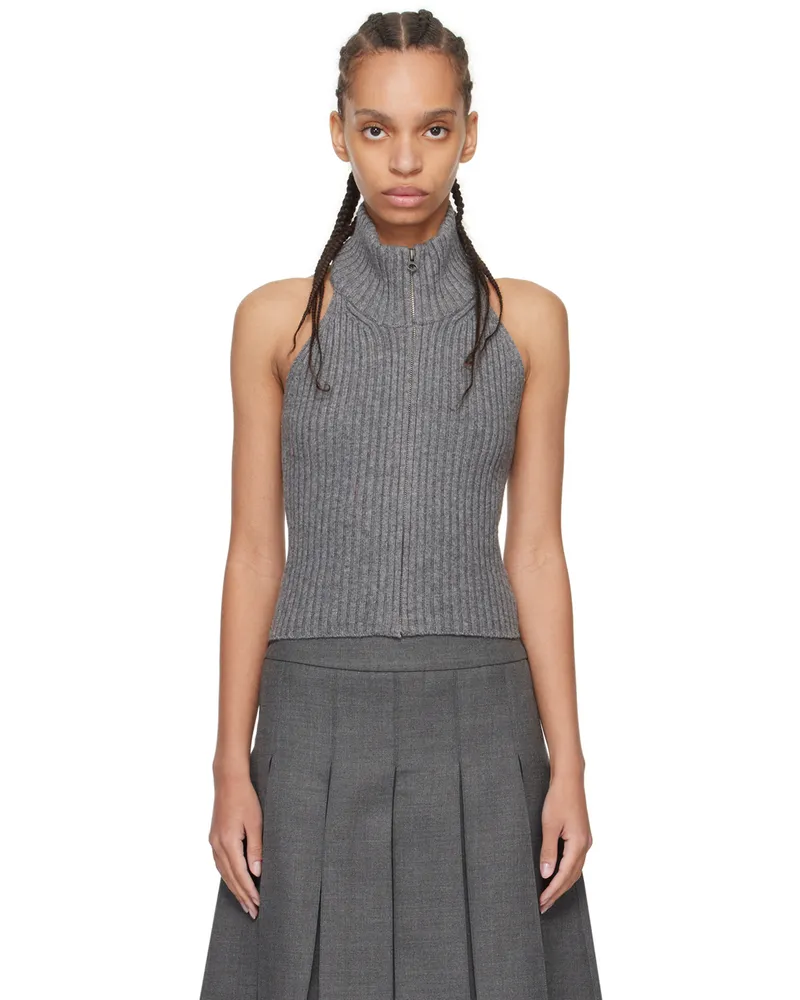 Fax Copy Express SSENSE Exclusive Gray Sweater Grey