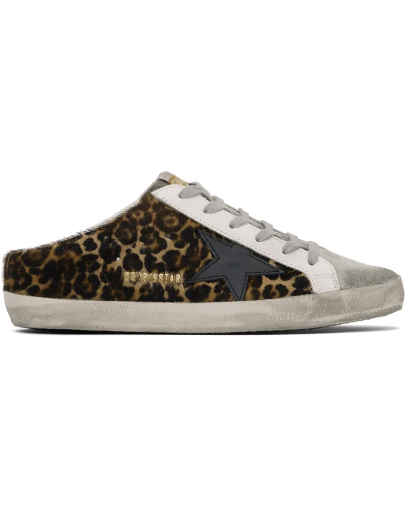 Golden Goose Brown Super-Star Sabot Sneakers 80189