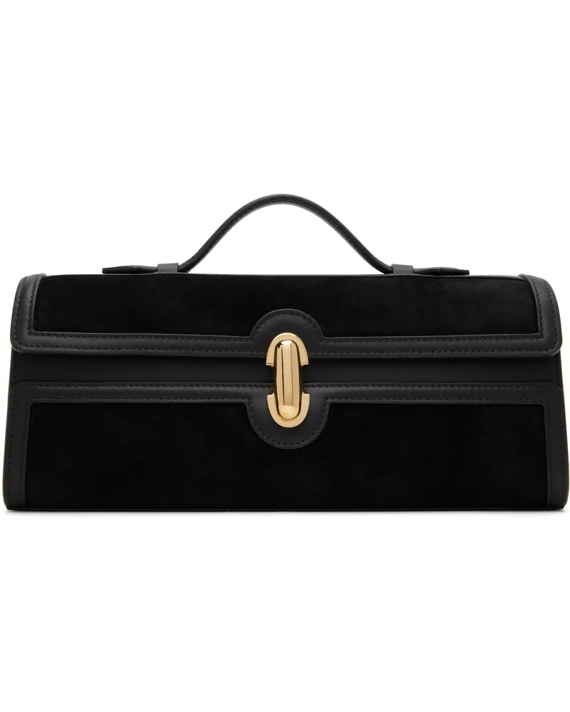 SAVETTE Black Slim Symmetry Pochette Bag 001