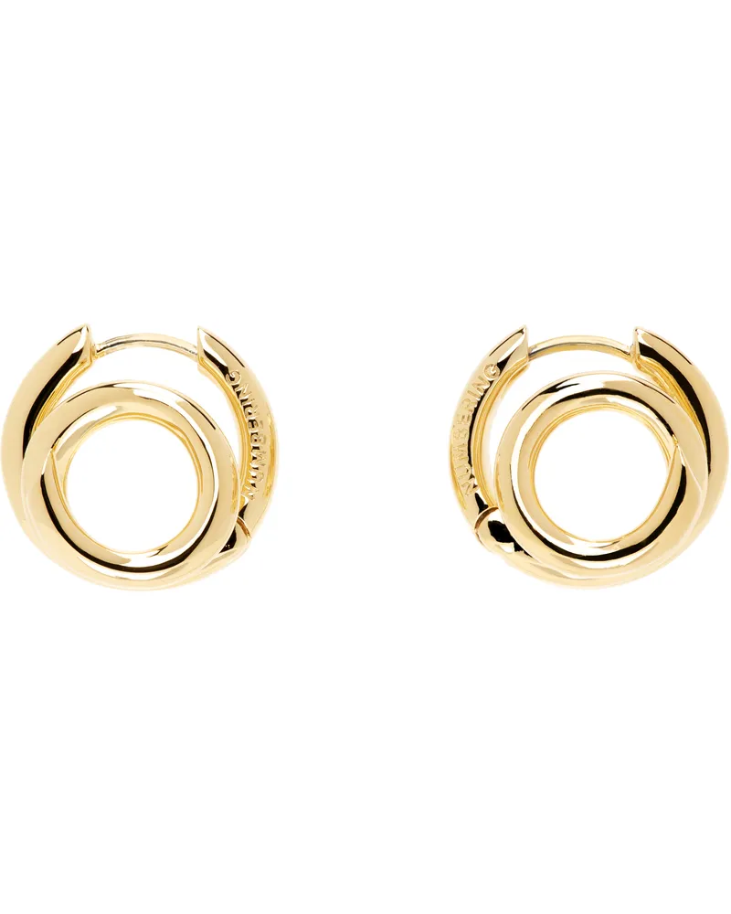 Numbering Gold #8101 Earrings Gold