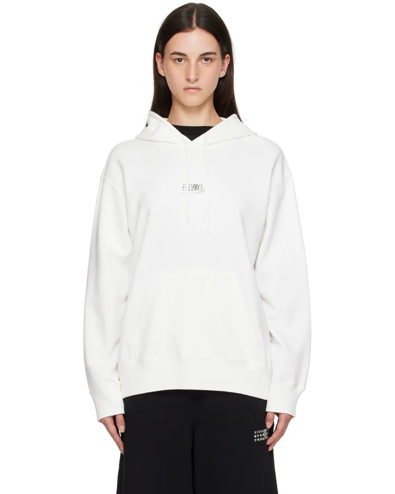 Maison Margiela White Numeric Hoodie 101