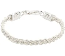 Silver Tiny Ice Braided Bracelet