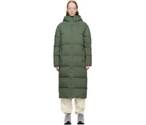 Green Long Puffer Coat