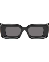 Loewe Black Rectangular Sunglasses Shiny