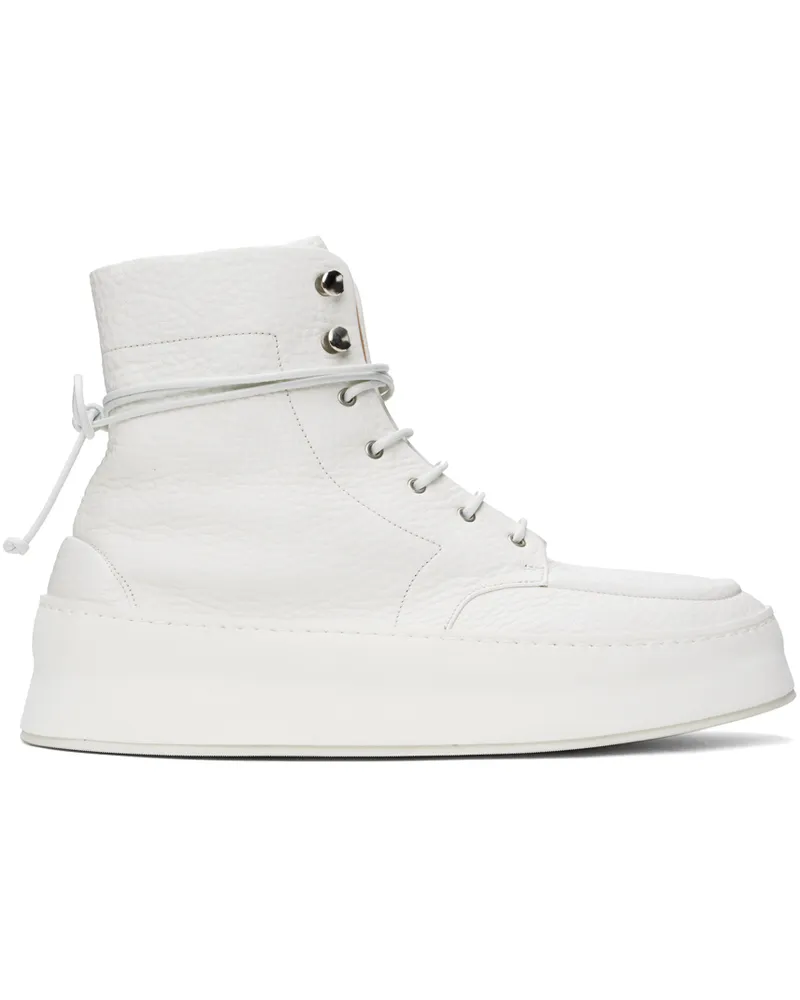 Marsèll White Cassapana Boots Bianco