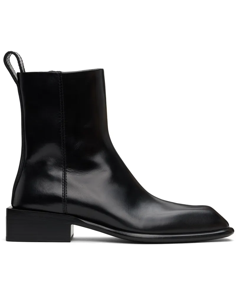 Alexander Wang Black Throttle Ankle Boots Black