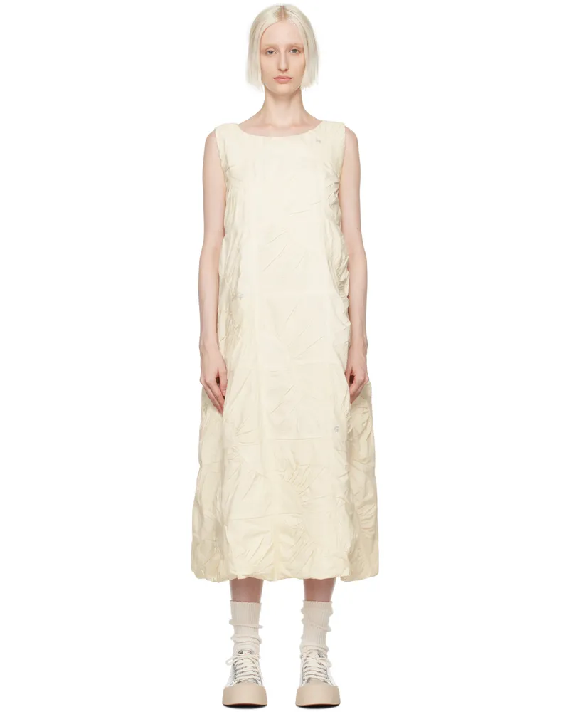 STORY mfg. Off-White Bunny Midi Dress Ecru