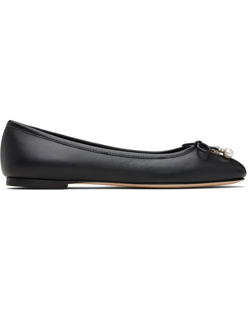Jimmy Choo Black Elme Ballerina Flats Black