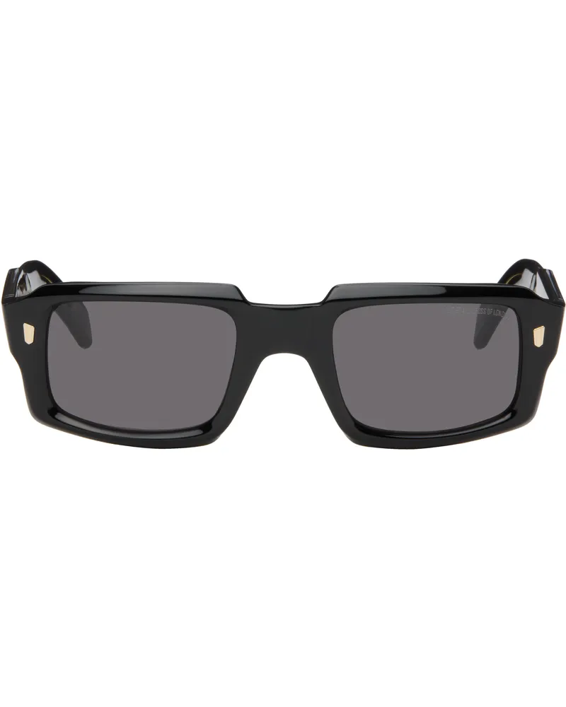 Cutler and Gross Black 9495 Rectangle Sunglasses Black