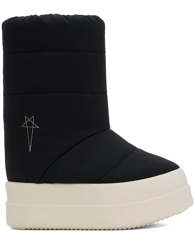 DRKSHDW by Rick Owens Black Porterville Mega Bumper Lunar Boots 981