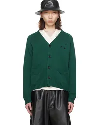 Undercover Green Embroidered Cardigan Green