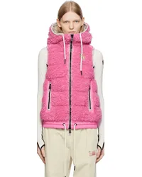 Moncler Pink Teddy Down Vest Pink