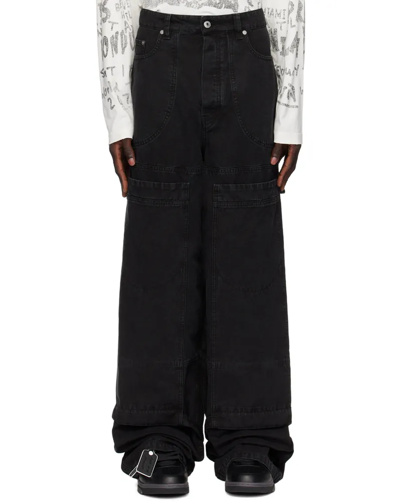OFF-WHITE Black Canvas Carpenter Trousers Black