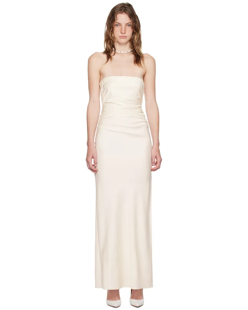 bec & bridge Off-White Eternity Maxi Dress Cream