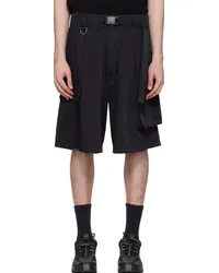 Y-3 Black Belted Shorts Black