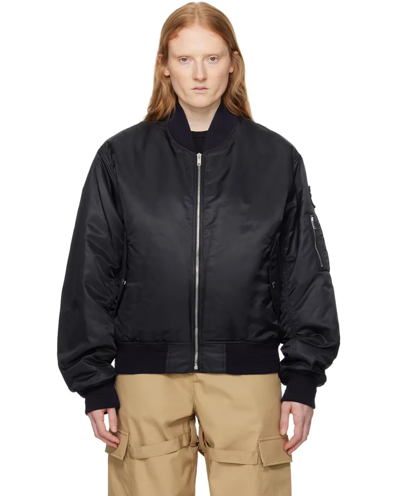 AMBUSH Black Patch Bomber Jacket Black