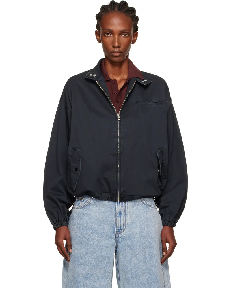 WE 11 DONE Navy Harrington Jacket Navy