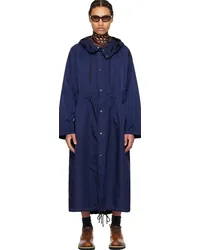 Dries van Noten Blue Garment-Dyed Coat Blue