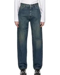 Maison Margiela Blue Faded Jeans Blue