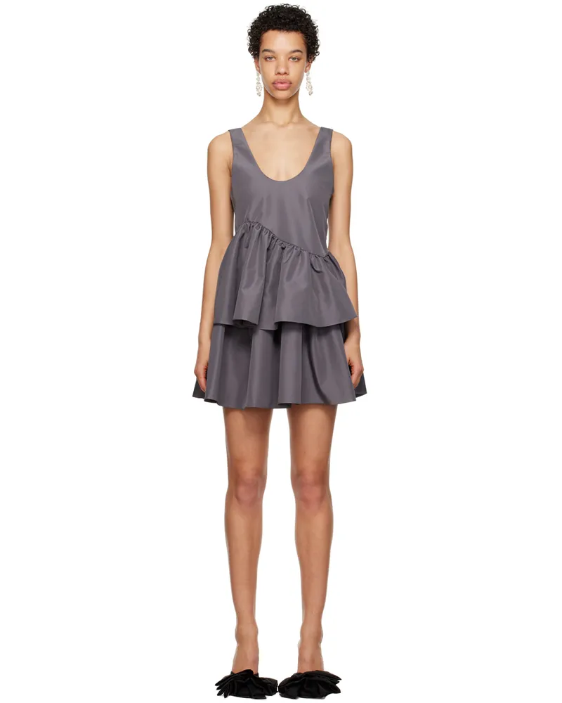 Kika Vargas SSENSE Exclusive Gray Valeria Minidress Gray