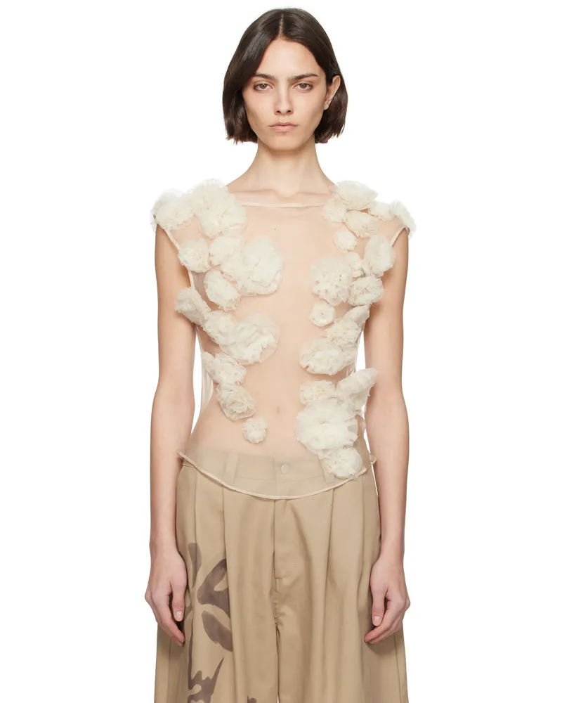 Collina Strada Beige Meadow Path Tank Top Sand