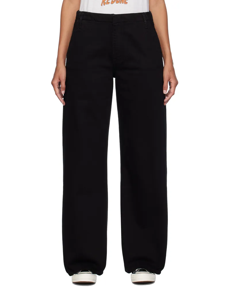 RE/DONE Black Loose Trouser Jeans Black