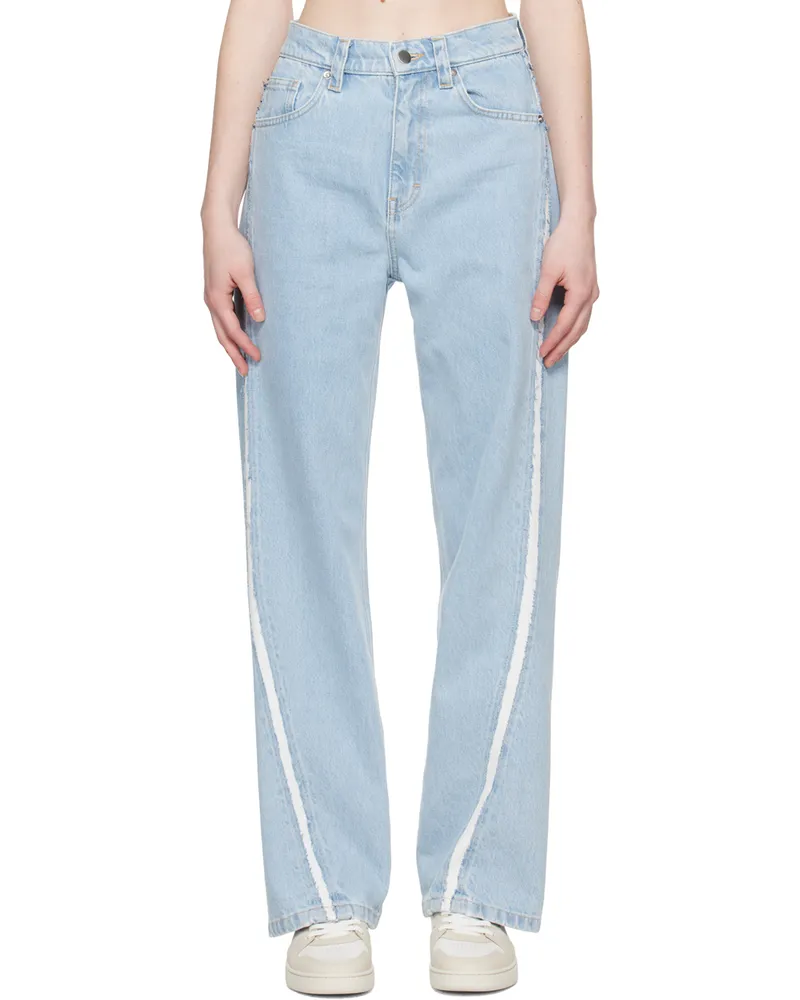 Axel Arigato Blue Studio Stripe Jeans Light