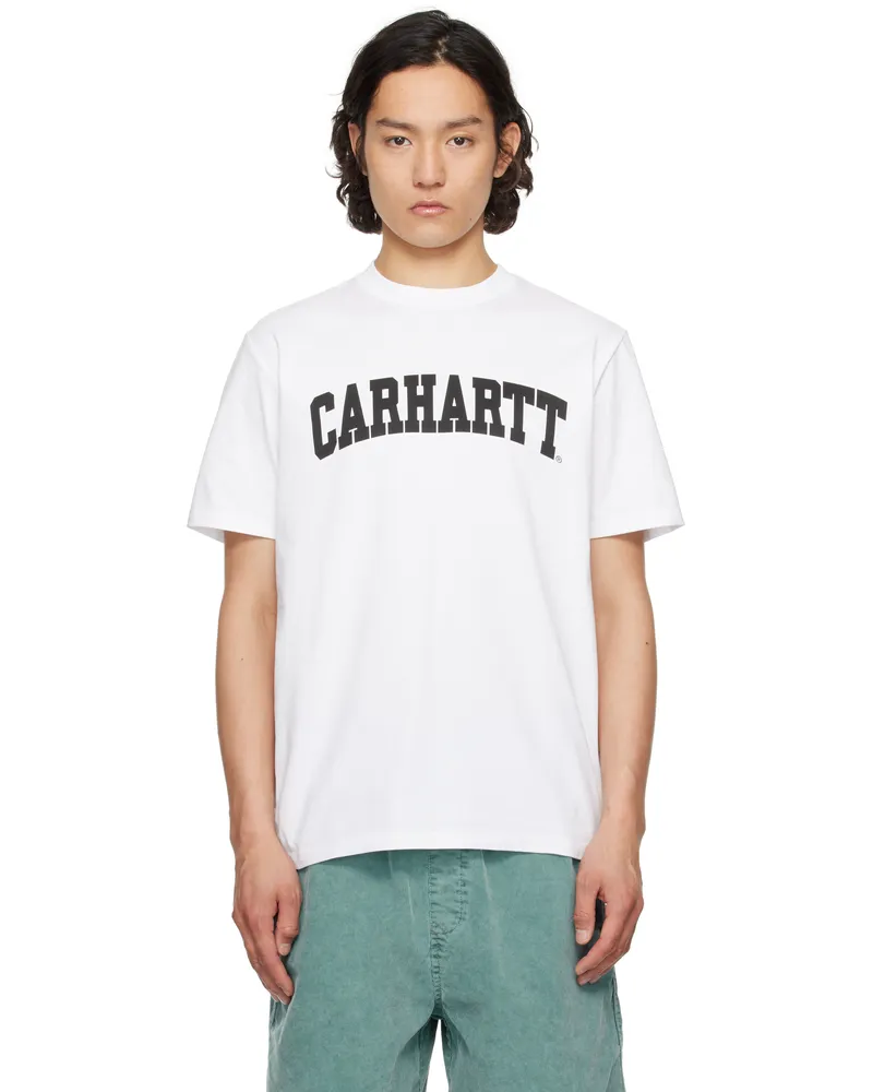 Carhartt WIP White Midweight University T-shirt 00axx