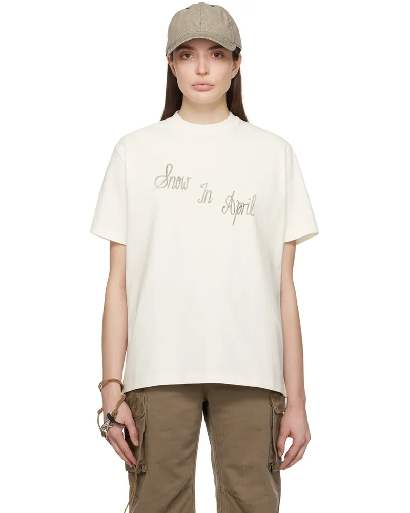 Our Legacy White 'Snow In April' T-Shirt Ronja