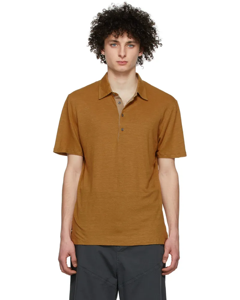 BARENA Brown Scalmana Carlino Polo Bamboo