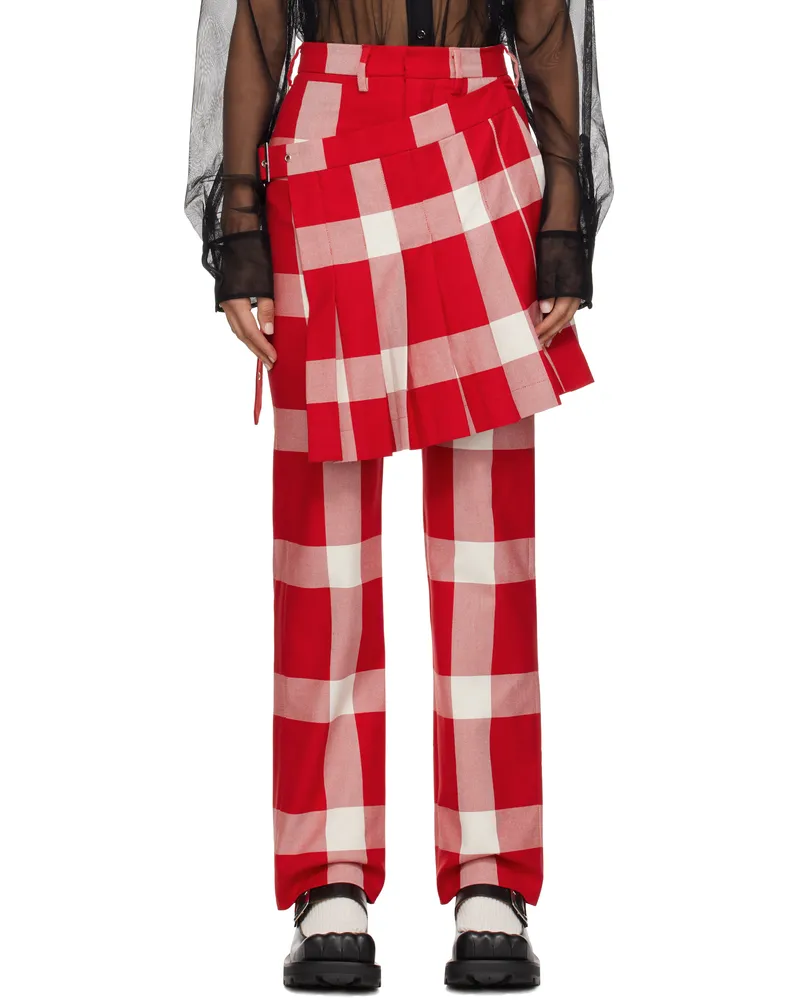 Charles Jeffrey Loverboy Red Skouser Trousers Red