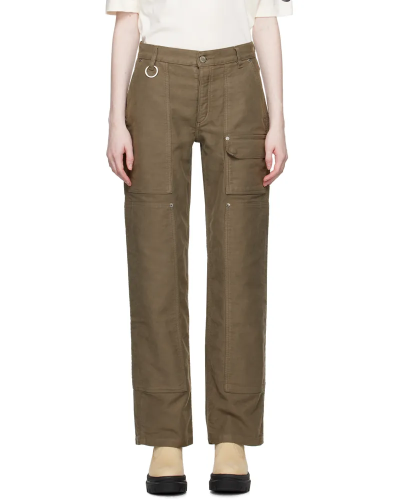 Études Studio Khaki Terrain Trousers Dyed