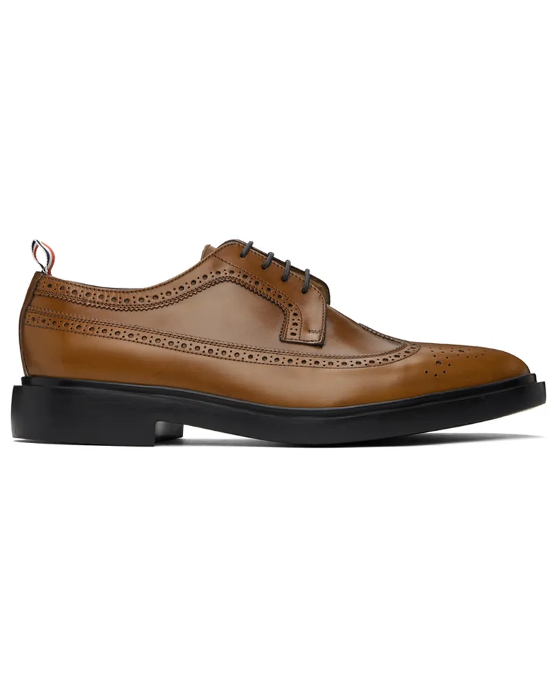 Thom Browne Brown Longwing Brogue Oxfords 215