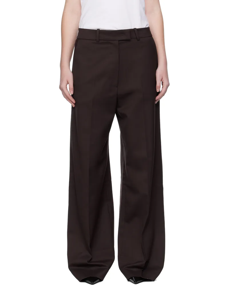 FRANKIE Shop Brown Brickell Trousers 200-brown